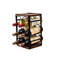 Minghou sale Home decor moder style countertop 6 bottles wine holder display wine racks